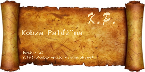 Kobza Palóma névjegykártya